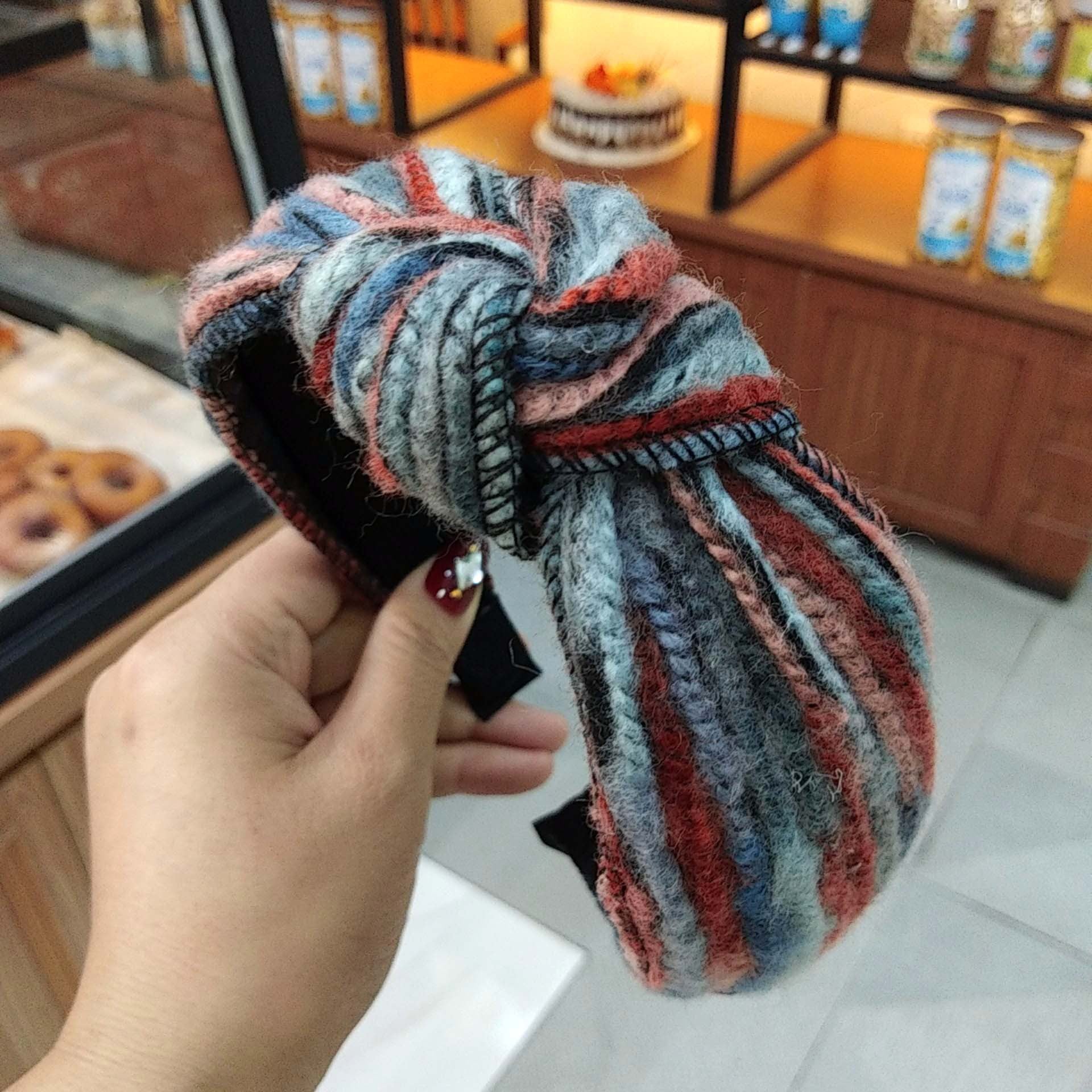 Wholesale Mixed Color Wool Knotted Hair Bands